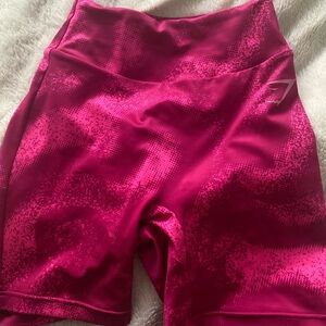 Pink Gymshark shorts